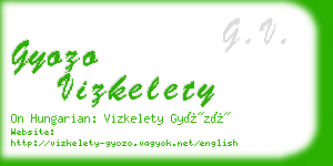 gyozo vizkelety business card